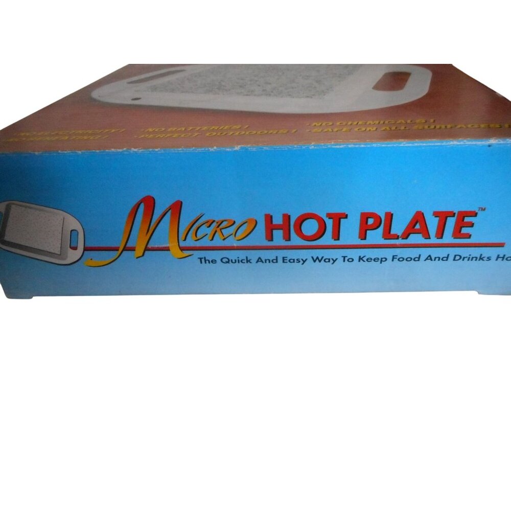 NIB Micro Hot Plate Thermal insulating Stone Keeps Food Hot Handles Stay Cool #2 - Picture 4 of 6